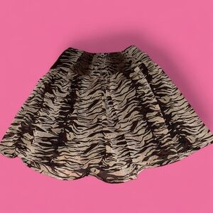 Y2K tiger print skirt
